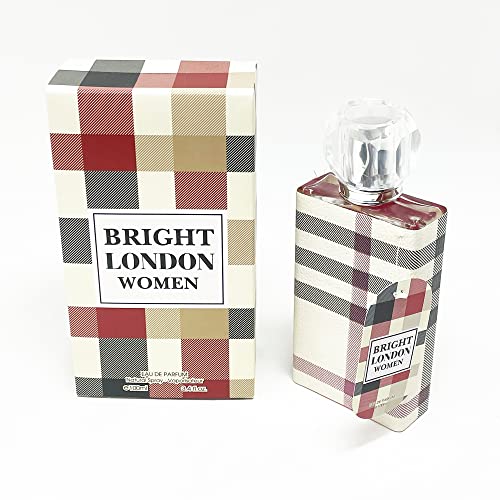 Meta-Bosem Bright London Women, Eau De Parfum Natural Spray Fragrance For Women - Sweet Blossom Notes - Luxury Fresh Scent - Great Holiday Gift - For All Day Use - A Classic Bottle, 3.4 Fluid Ounce/100Ml #TOP3