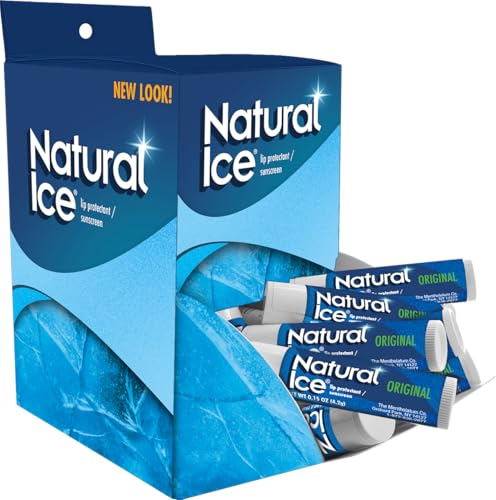 Natural Ice Original Medicated Lip Balm with SPF 15 (Pack of 48)
