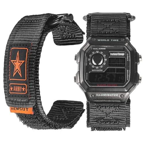 18mm-Nylon-Watch-Band-Compatible-with-G-Shock-AE-1200-F-91W-DW-H5600-more 18mm Nylon Watch Band Compatible with G-Shock AE-1200 F-91W DW-H5600 more - Image 1