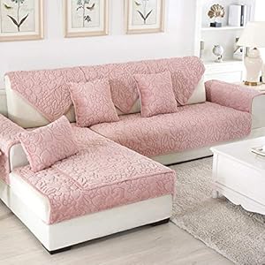 YHWW Housses de canapé,Housses de canapé de Mode pour Salon Couleur Grise en Peluche canapé Coussin Housse de canapé Moderne Minimaliste Coin Serviette Coussin de siège canapé Serviette, 90x