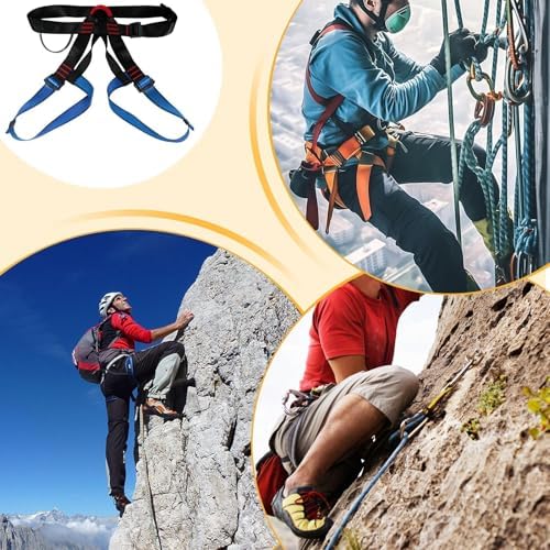 Générique Harnais De Sécurité Pour La Toiture, Harnais D'escalade,Half Body Rock Rock Aling Safety Harness | Épaississe De Sangles En Polyester Femmes