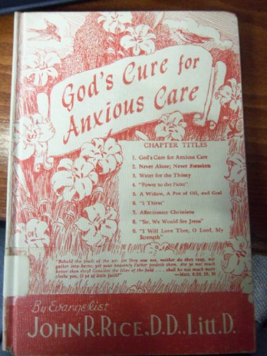 GOD'S CURE FOR ANXIOUS CARE B000GJKDUM Book Cover
