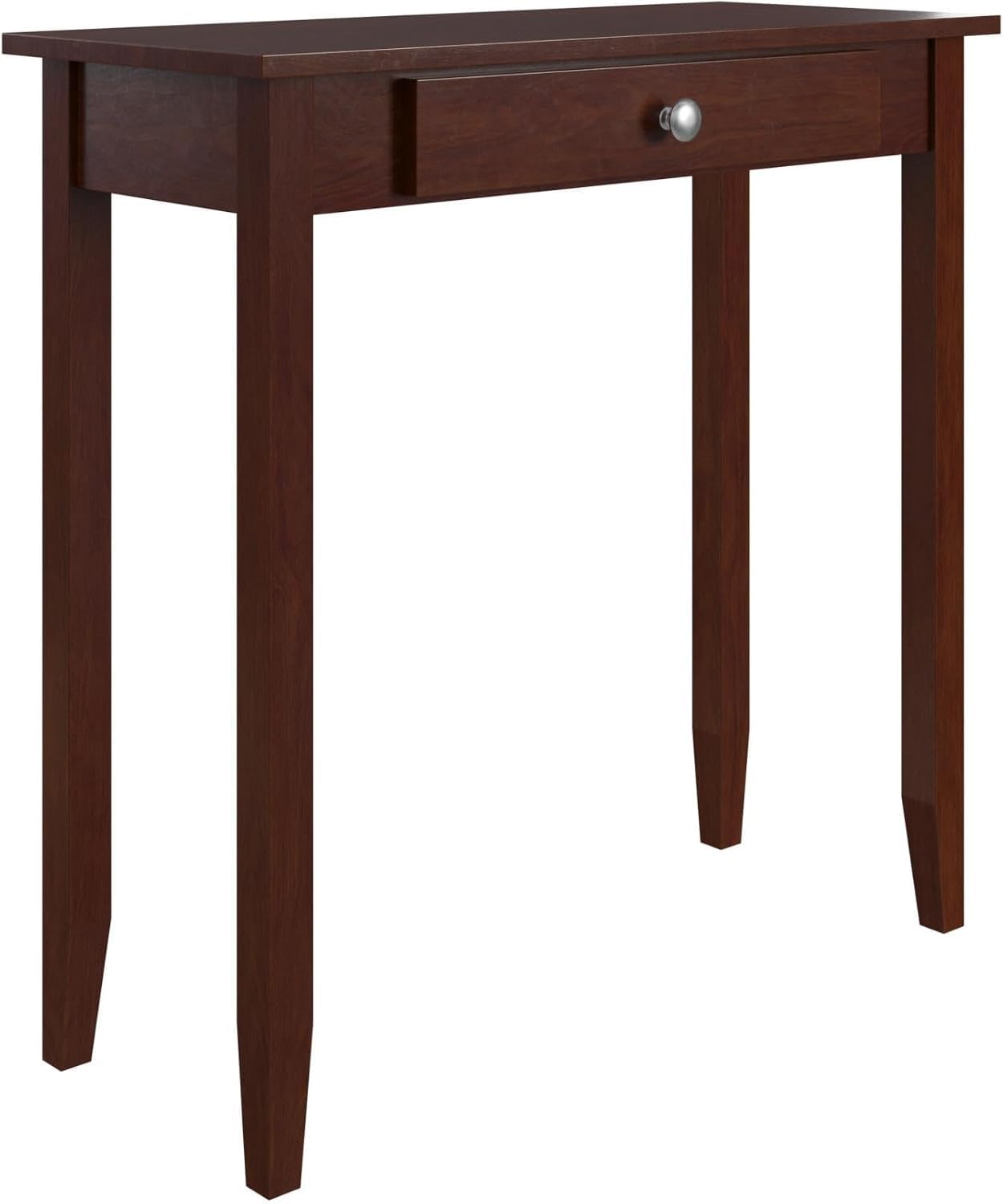 Streem Furniture Wooden Console Table for Living Room | Side Entrance Table for Home with 1 Drawer | Sheesham Wood, Coffee Color