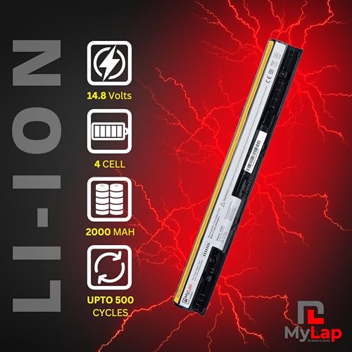Image of Mylap Battery for Lenovo G505S G500S G400S G50-70 G50-80 G50-30 PN: L12L4A02 L12L4E01 L12M4A02 L12M4E01 L12S4A02 L12S4E01 Hi-Performance Battery 14 Month Replacement Warranty