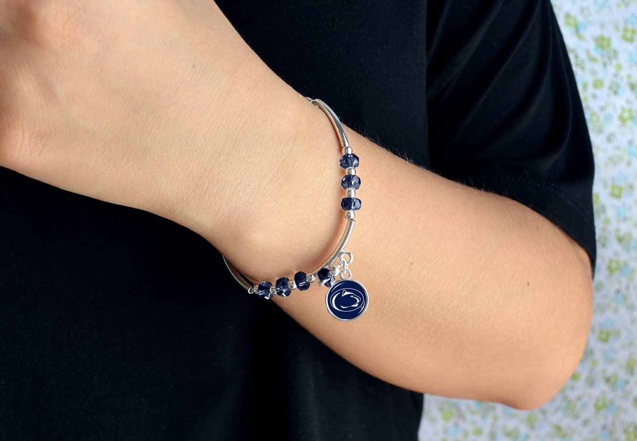 From the Heart Penn State Nittany Lions Ivy Stretch Bracelet Silver Jewelry Gift PSU