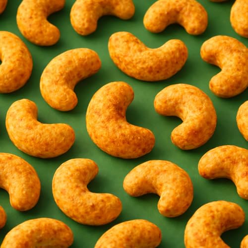 Image of Munch Craft Gourmet Jalapeno Cheese Cashews (3-Pack) - Perfectly Balanced Flavor (Savory Cheddar & Zesty Heat) - Extra Crunchy Air-Roasted Nuts, Oil-Free - No Artificial Colors or Flavors - Three 4.4 oz Bags (13.2 oz Total)