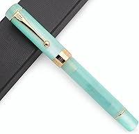 Vista 24 de Pluma estilográfica JINHAO 100 con convertidor de tinta (punta mediana de 0.7mm, azul cielo-B)