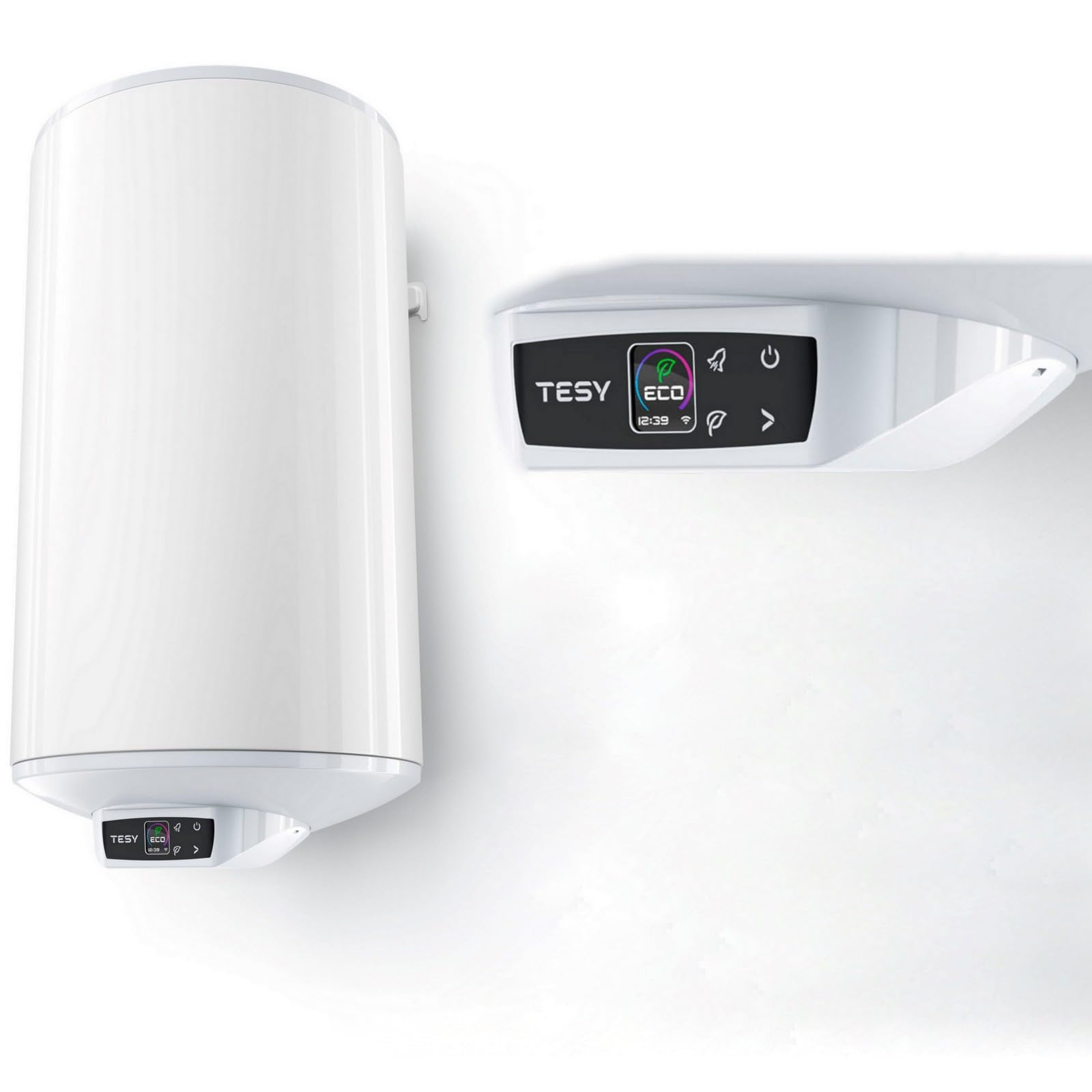 Elektrospeicher Warmwasserspeicher Boiler mit Appsteuerung über WiFi wandhängender Boiler 50 Liter -SCHLANK- 2,0 kW 230 Volt GCV503520 ECW