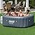 Bestway Coleman Hawaii AirJet Large Square 4 to 6 Person Inflatable Hot Tub Portable Outdoor Spa with 140 AirJets and EnergySense Cover, Grey