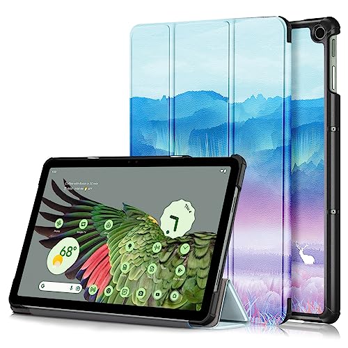 Duanr Google Pixel Tablet 10.95インチ 専用ケース カバー スタンド機能 三つ折り 折り畳み 衝撃吸収 耐衝撃 タブレットケース