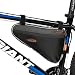Ibera IB-FB1-M Bicycle Triangle Frame Bag, Strap-on Bike Top Tube Pouch, Cycling Essential Saddle Frame Bag with Reflective Trim, Crossbar Bike Pack(Medium: 3L Capacity)