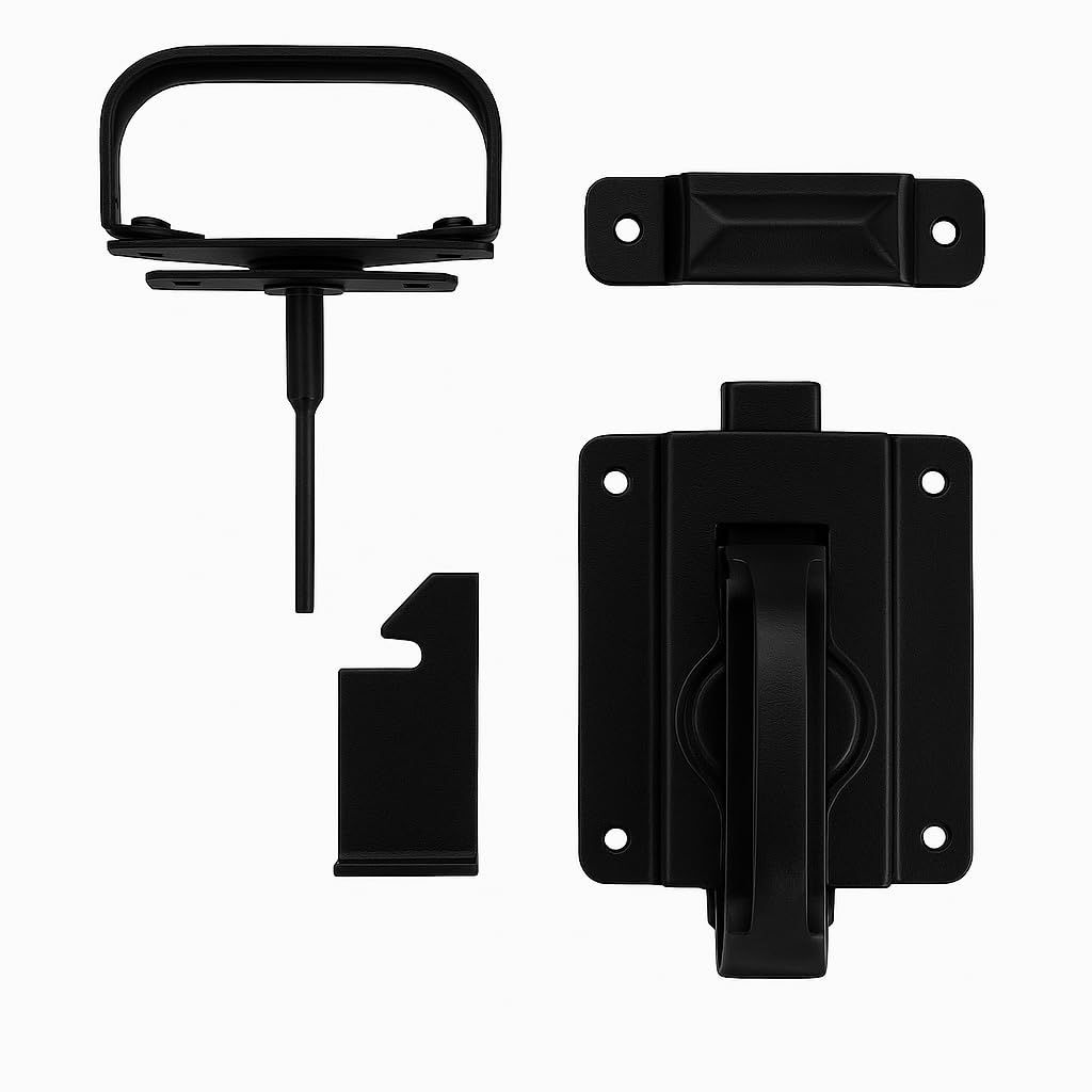 National Hardware N101-576 Salıncak kapı sürgüsü, siyah, 3/4 inç
