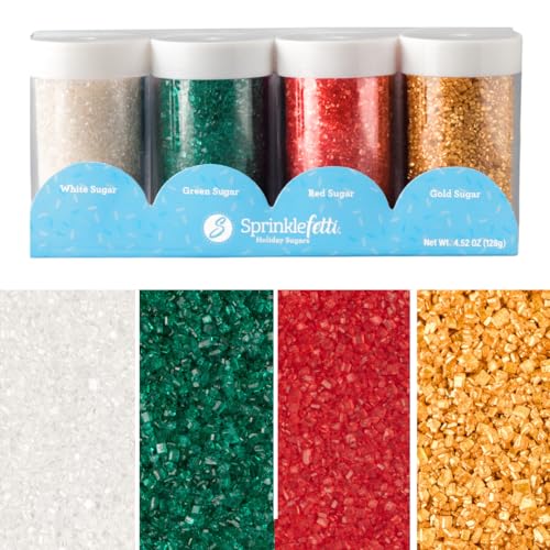 Sweets Indeed Christmas Sugar Crystals 4-Pack