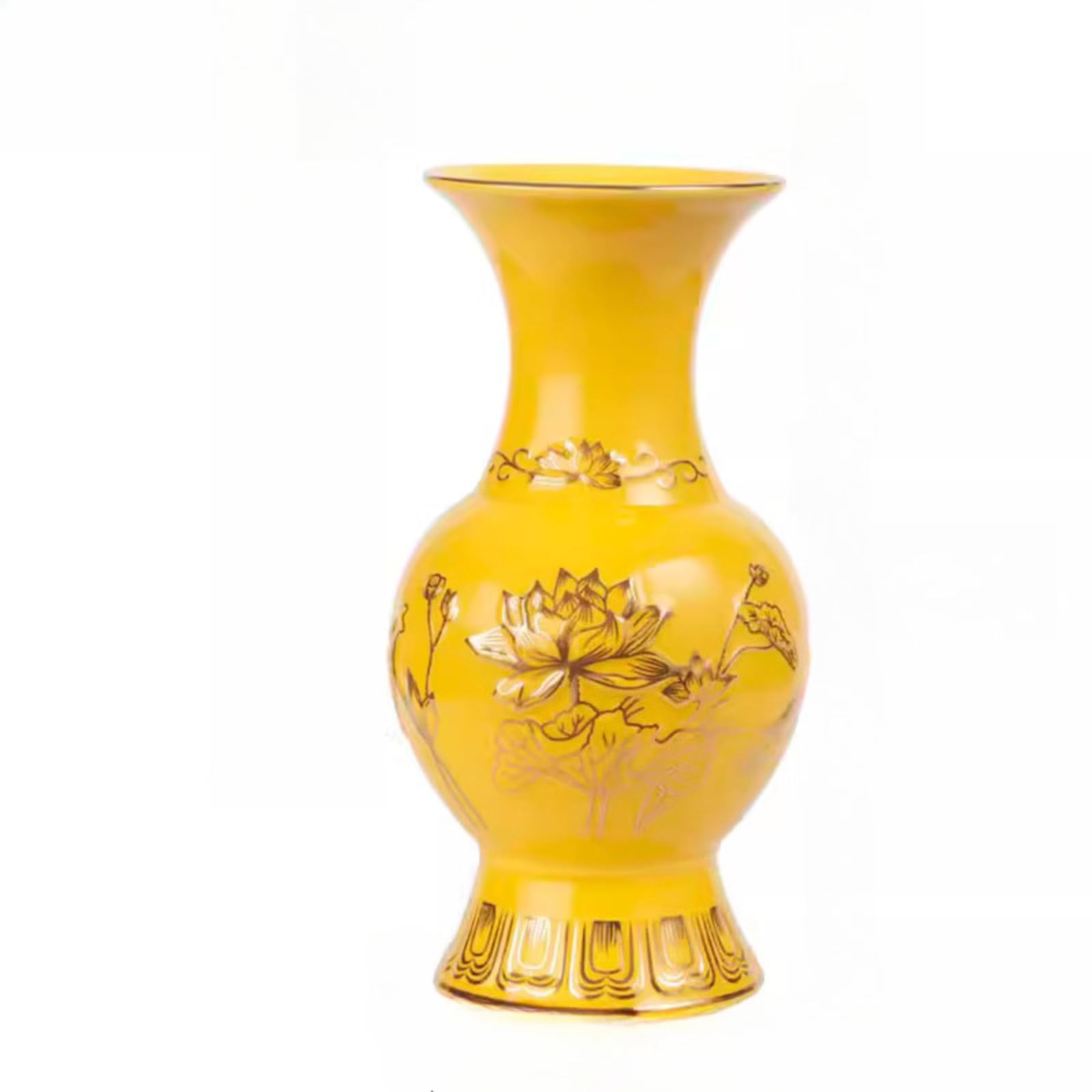 Vase en céramique d'offrande Bouddha aux finitions soignées