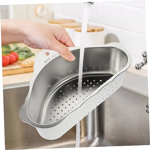 Colador de acero inoxidable para cocina 24.5X15.5X7.5 cm miniatura 6