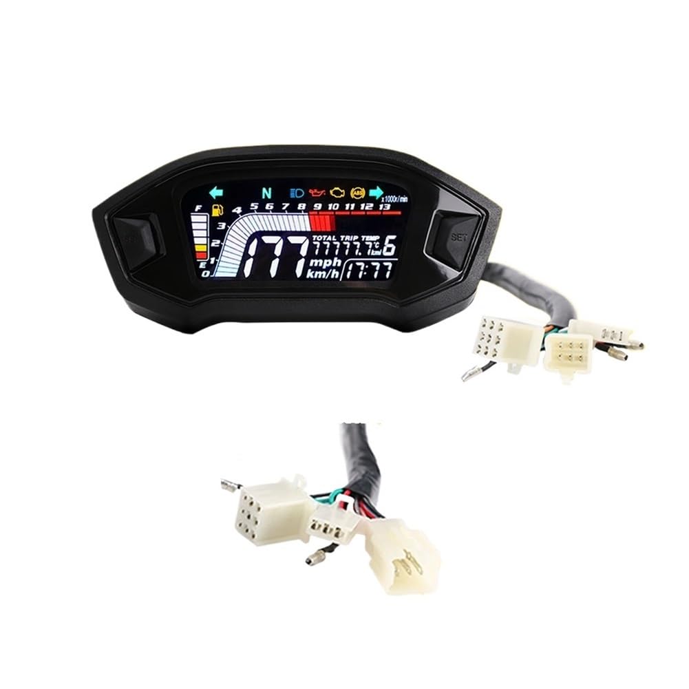 Compteur de Vitesse Digital Moto Compteur De Vitesse Numérique Universel pour Moto, pour Tableau De Bord À Double Compteur De Vitesse Et Odomètre pour GROM CRF250