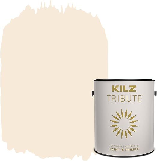 KILZ TRIBUTE Paint & Primer, Interior, Eggshell, Ivory Porcelain, 1