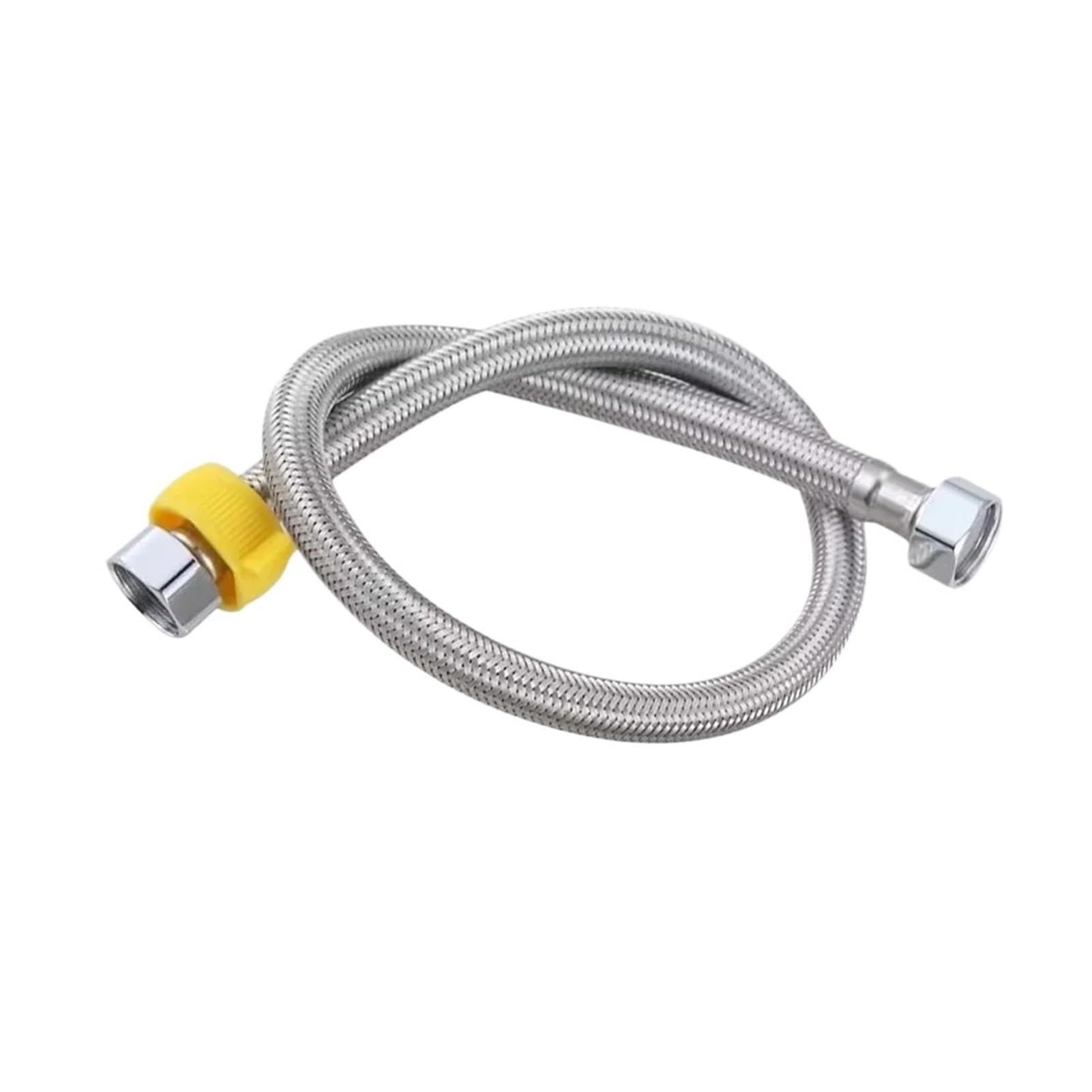 Manguera De Entrada Agua Nailon Negro G1/2 ", Grifo, Calentador, Conexión For Inodoro, Cocina, Baño, Todos Los Tubos(B,80cm)