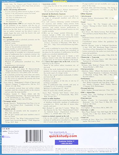 MLA Guidelines (Quick Study Academic) - Image 2