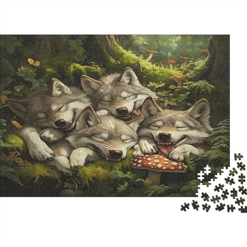 Puzzle de lobos de 1000 piezas en caja, el regalo original para amantes de la naturaleza