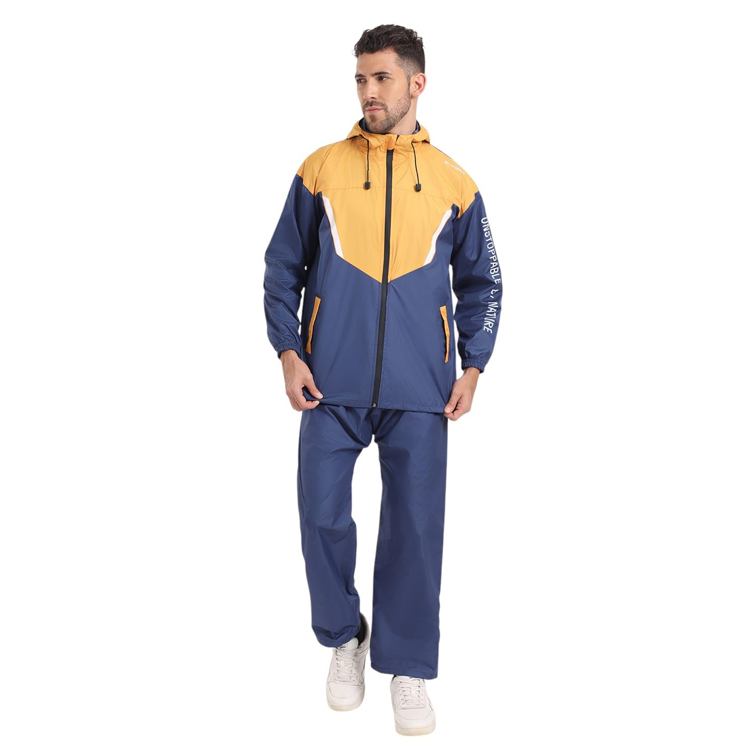 citizen Hooded Raincoat for Men Women Waterproof for Bike Riders HT Micro TPU Fabric Lightweight Stylish Sealed Hood, Large Pockets, Heavy-Duty Zippers Rainwear with Carry Pouch-CR019-picture-17
