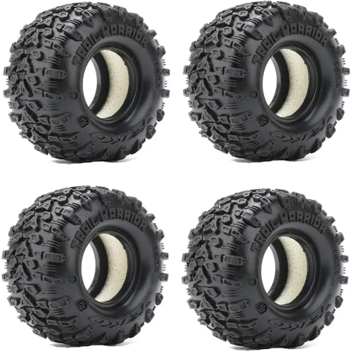 Powerhobby 1.0” Micro Rock Crawler Tires (4) for Traxxas TRX-4M (Trail Warrior)