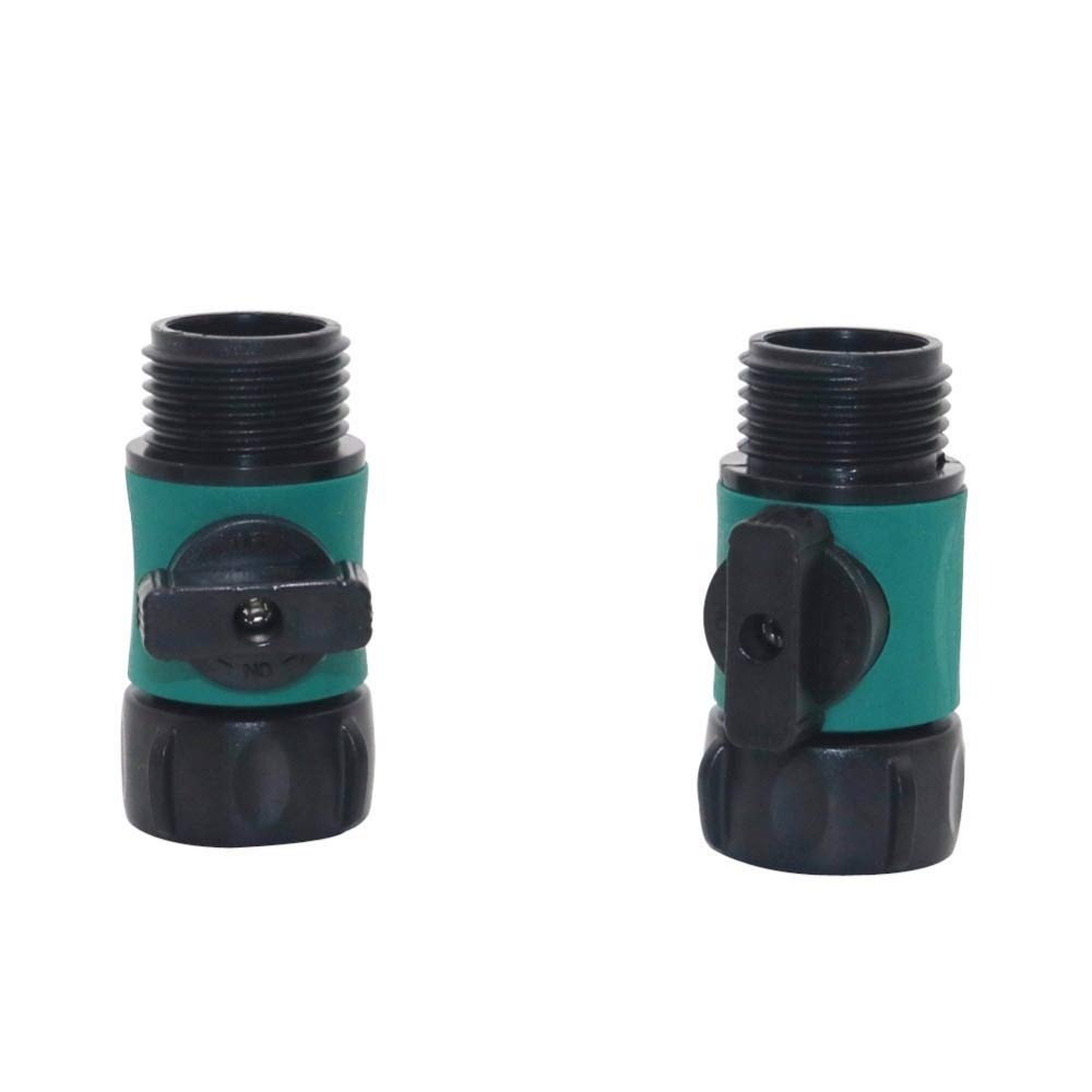 Adaptador de Conector de Manguera, 5 Uds., Válvula de Manguera de Jardín, Tubería de Grifo Compatible con Conector de 2 Vías de 3/4", Adaptador de Ajuste de Válvula, Herramienta, Suministros de Riego