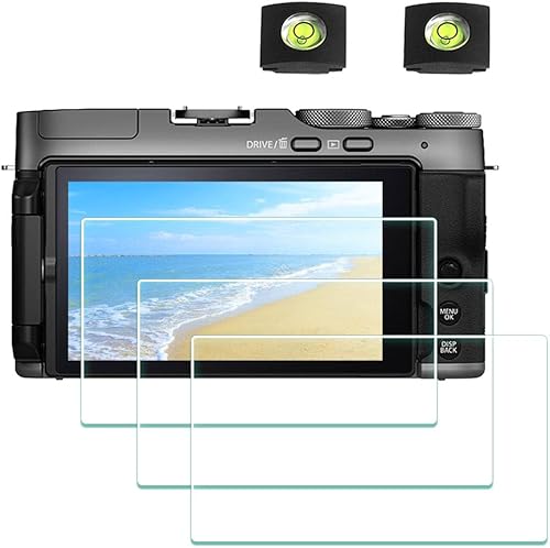 BTER - Protector de pantalla para cámara Fujifilm X-H1 Fuji Film XH1 0012in dureza 9H vidrio templado antihuellas antiburbujas antiagua 2 unidades