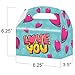 ArtCreativity Valentines Day Treat Boxes, Set of 12, Cardboard Paper Valentines Candy Boxes with Carry Handles, Valentines Boxes for Kids, Valentines Goodie Bags for Sweets, Toys, Gifts, Party Favor
