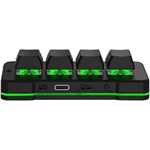 Tangxi Mini 4 Key Keypad, Support USB and Bluetooth, Self Programming, One Handed RGB Mechanical Gaming Keyboard for Phone Computer Tablet