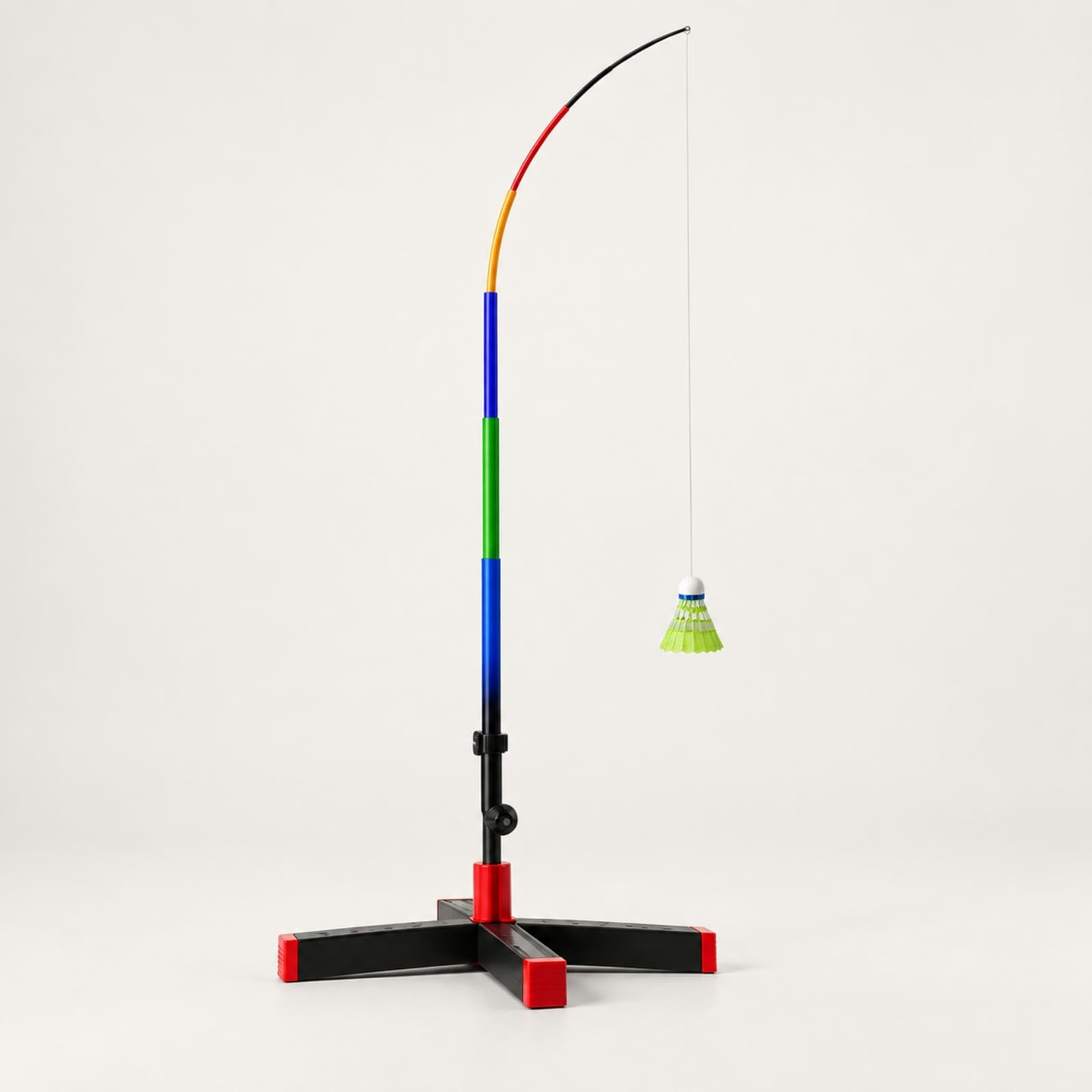 Dispositivo Entrenamiento Bádminton con volución Automático Portátil Entrenador Bádminton Plegable con Base Agua para Jardín