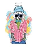 2018-2019 Academic Planner: Weekly And Monthly: Calendar Schedule Organizer and Journal Notebook (Cool Hipster Racoon Planners)