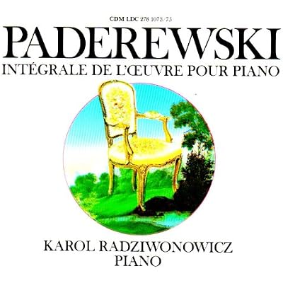 Paderewski: Integrale de l'oeuvre pour piano