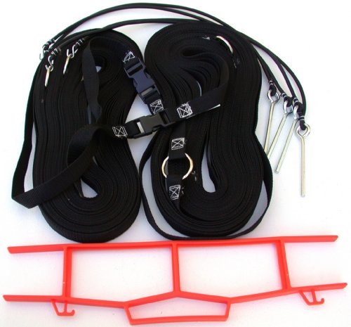 Home Court 1-inch Non-Adjustable 30-ft Grass Court Boundary - 17NAG (Black)