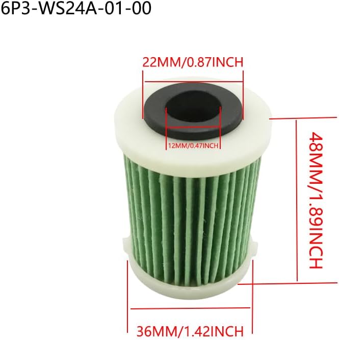 8 Fuel Filter 6P3-WS24A-02-00 6P3-WS24A-01-00 6P3-WS24A-00-00 6P3-245633-00 for Yamaha Outboard 150hp-425hp VZ150-VZ300 18-79809