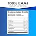 Ultimate Essential Amino Acids Supplement for Cutting, Fasting & Workouts | All 9 EAAs, 3000mg | 40% Leucine, 4:1:1 BCAA Ratio | Binder-Free with Organic Coating | Vegan, Keto, Non-GMO | 150 Tablets