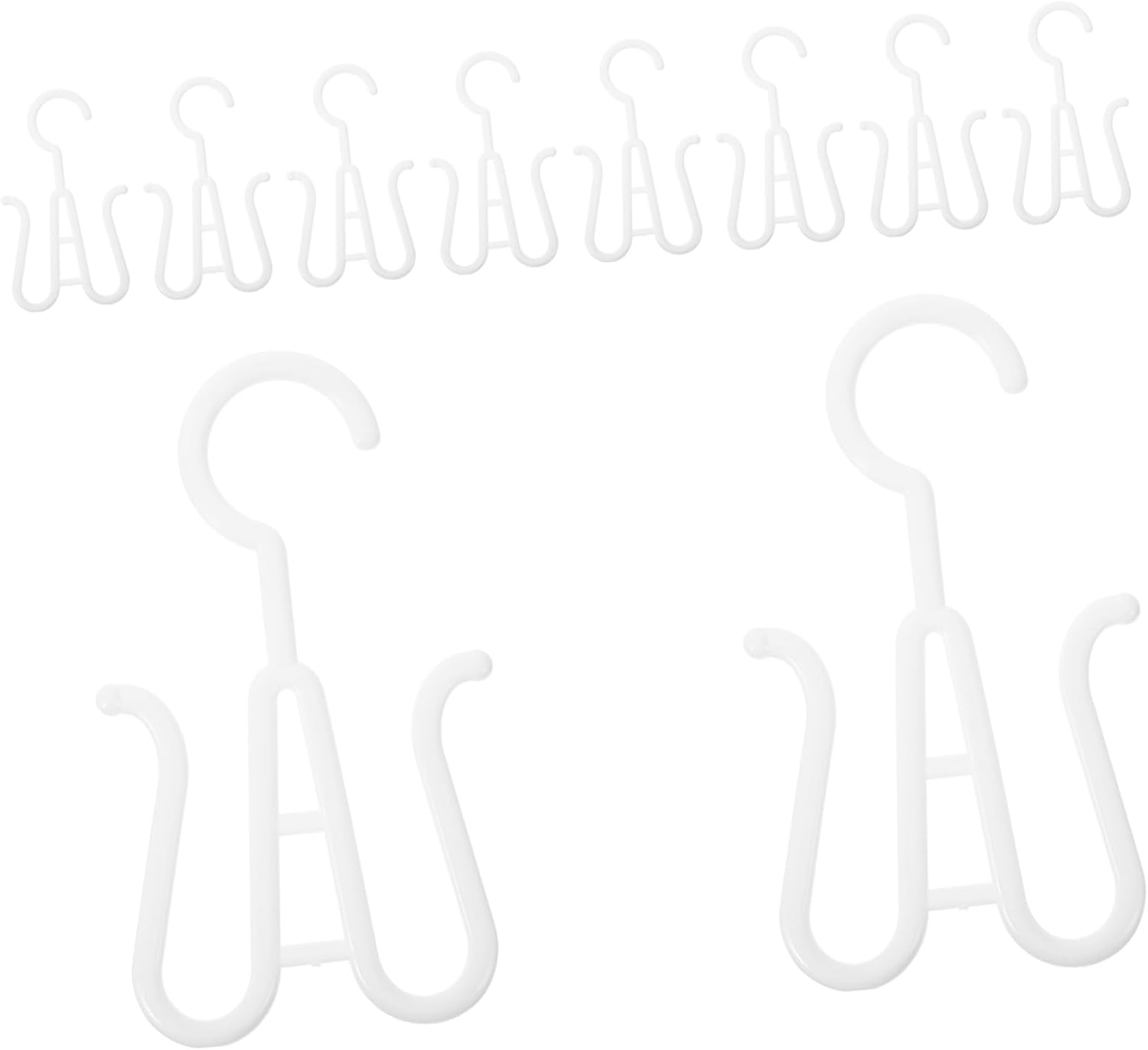 5sets 10pcs Sturdy Hanging Shoe Hooks Boot and Slipper Organizer for Home Store Saving Design for Drying Shoes and Socks 10pcs*5