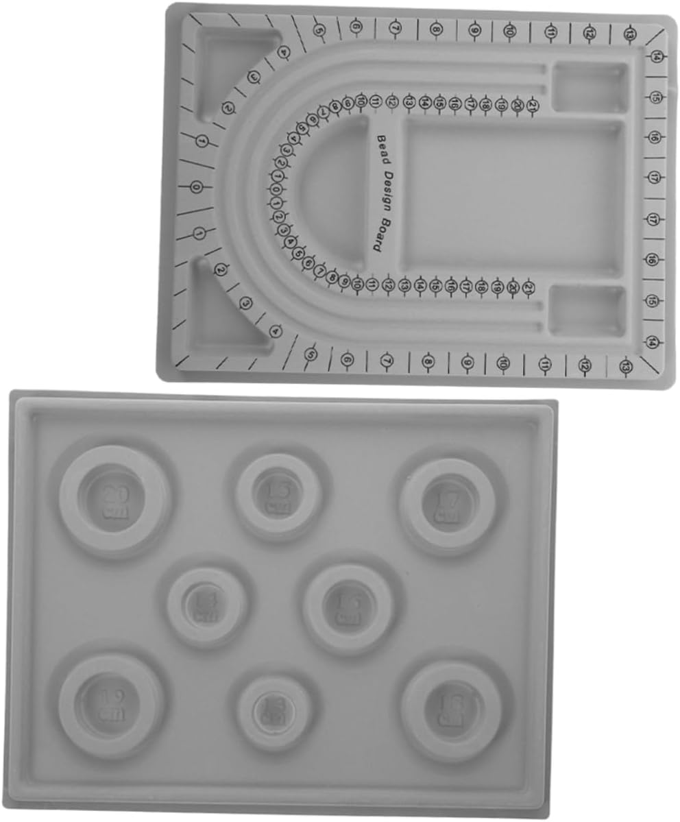2pcs Bead Bracelet Board Tray for Necklace Design and Sizing