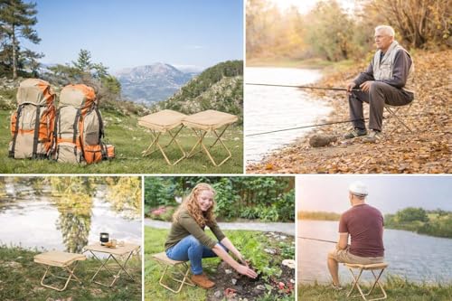 Image of Portable Folding Picnic Table with Umbrella, Heavy Duty Aluminium Camping Table Set with 4 Seats, Foldable Suitcase Outdoor Table for Picnic, Garden, Beach, BBQ & Travel