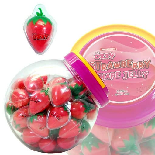 Amazon.co.jp: OZZY オージー イチゴゼリーグミ 60個 960g グミ  