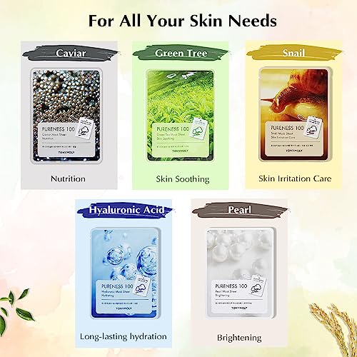 TONYMOLY MASK PACK OF 10 (Pureness Sheet Mask Combo, 10 Count) - Image 2