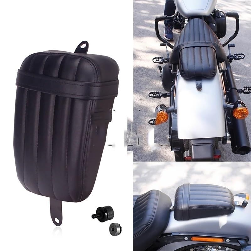 Housse siège moto noir en PU de qualité supérieure pour Street Bob et FXBB 2019