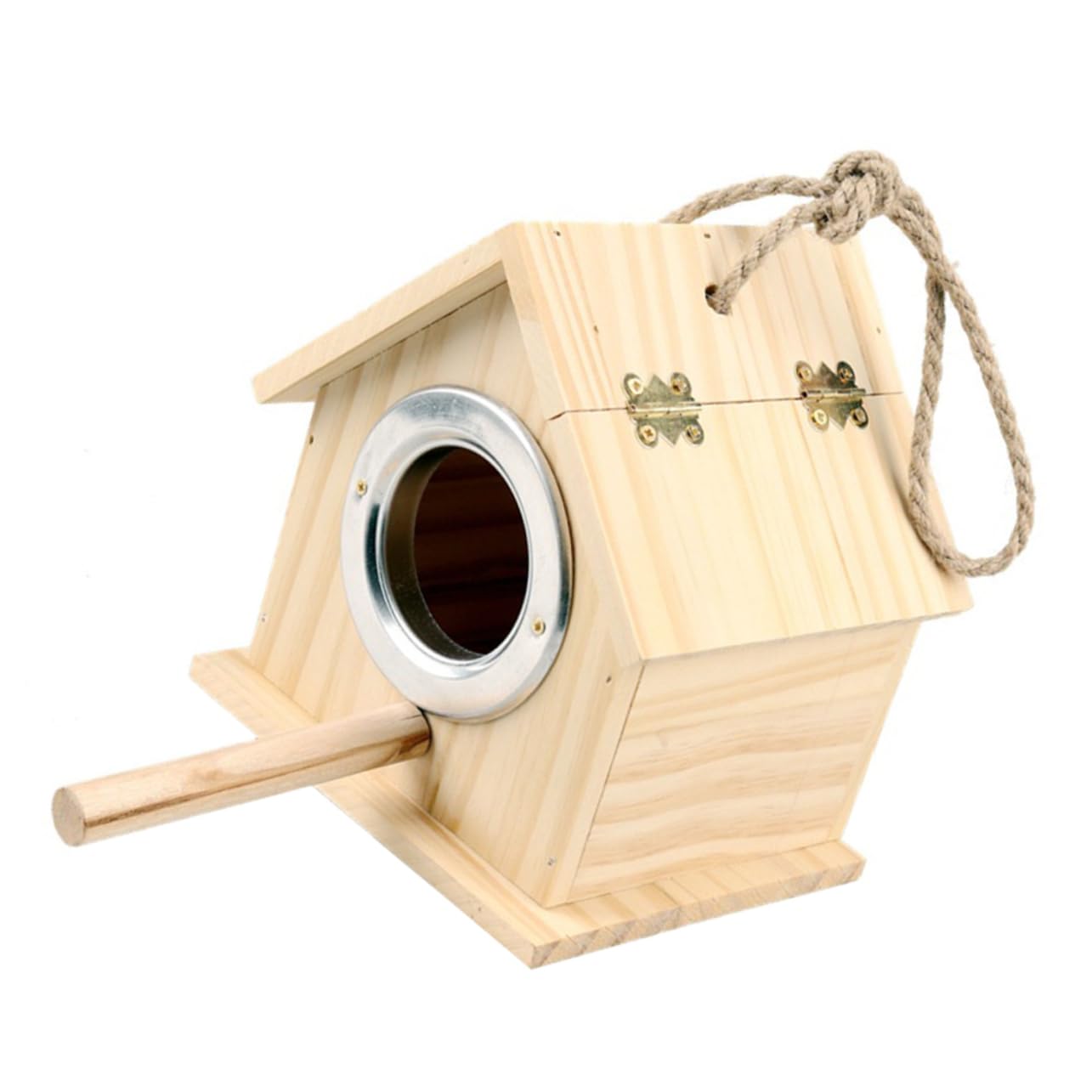 VANZACK Holz Papageienhaus Hängendes Vogelnest Papageienzuchtkasten Vogelinkubationskasten Haustierbedarf Brutkasten Für Innen Und Außen Nutzung Pet Nest Zubehör