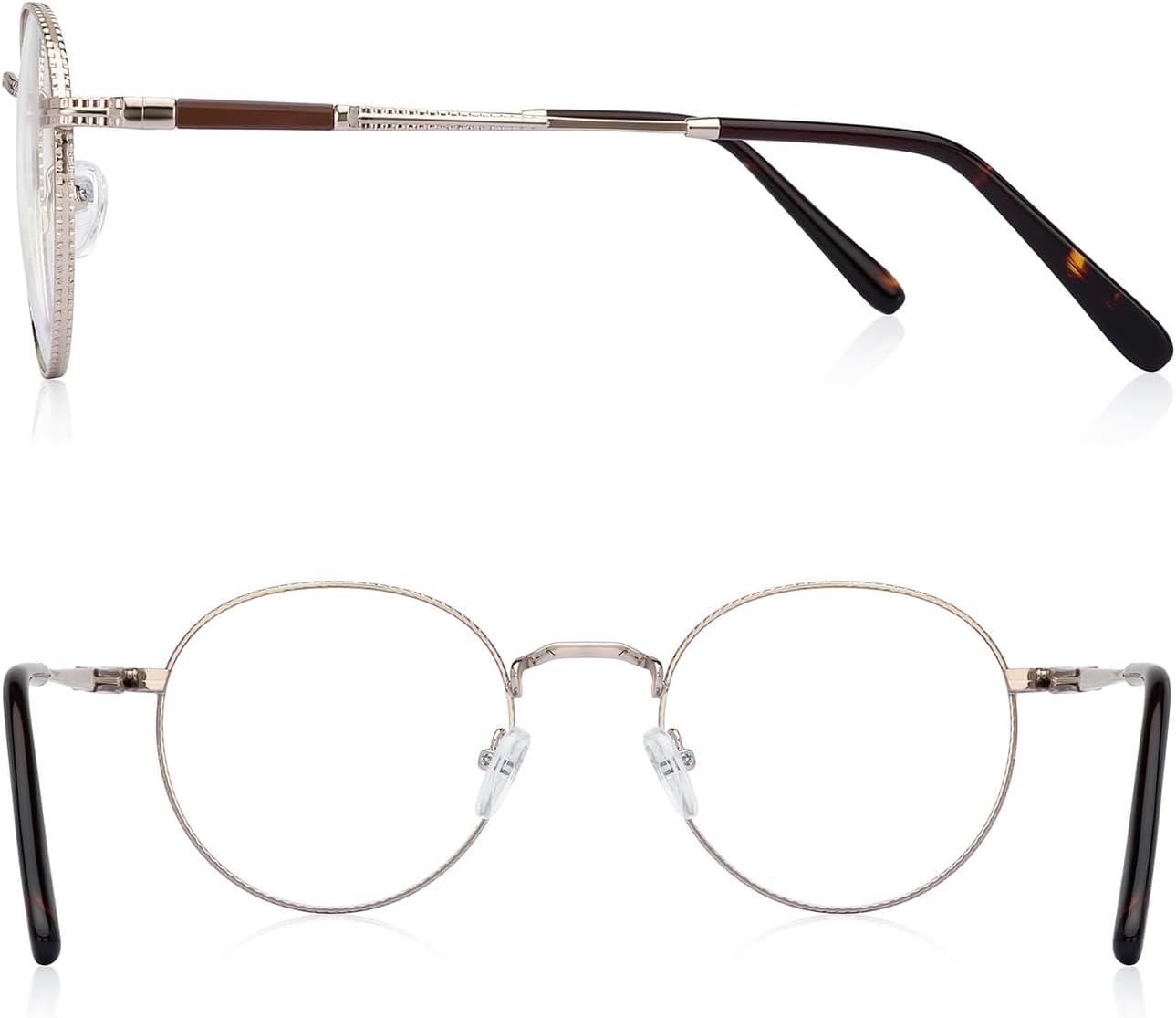 Round Reading Glasses for Women Men Vintage Retro Blue Light Blocking Computer Readers - Image 3