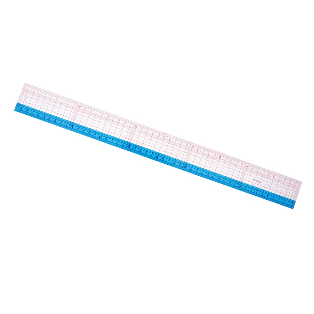 Set di 5 righelli multifunzione in plastica per trapuntatura, cucito, patchwork, 50 cm