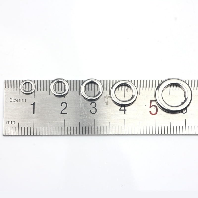 Anillas de acero inoxidable sin costura 200 pcs miniatura 3