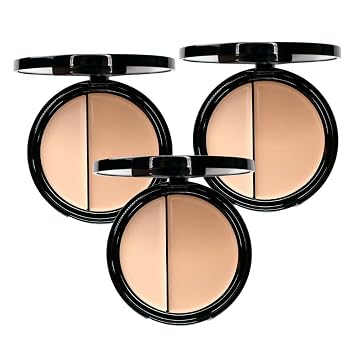EVE PEARL HD Dual Foundation Full Coverage Foundation Set Long Lasting Everyday Non Greasy Lightweight Texture Makeup Set 3,6,12 Value Packs Pack of 3, Fair