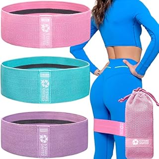 5 STARS UNITED Exercise Resistance Bands for Legs and Butt - Workout Fabric Non-Slip Gym Equipment Set for Women/Men, Squat Booty Bands for Working Out, Hip Thigh Glute Stretch Fitness Loops