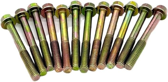 6pcs 12pcs M6X25 M6X50 Motorcycle Scooter Fastener Engine Cover Bolts For GY6 50-250cc Bicycle Car for HONDA CG for YAMAHA Moped [part](12pcs M6X50)