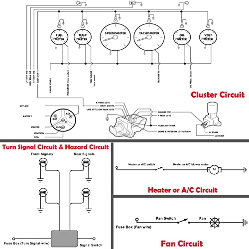 14 Fuse 12-14 Circuit Wiring Harness Racing Gxl Copper Wire Street Rods Hot Rods Race Cars Universal #TOP6